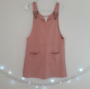 Pink overall dress
